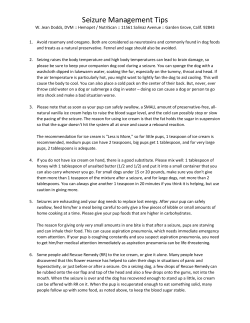 Seizure Management Tips