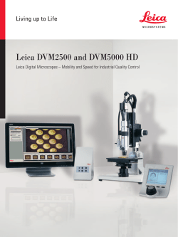 Leica DVM2500 and DVM5000 HD