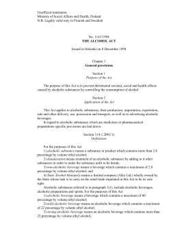 Alcohol Act