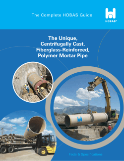 The Unique, Centrifugally Cast, Fiberglass