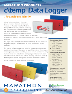 c\temp&trade; Data Logger - Data Logger Solutions