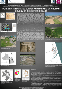 potentia: integrated survey and mapping of a roman colony on the