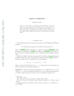Group cubization