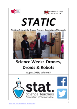 Science Week - Science Teachers Association of Tasmania