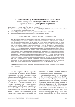 A reliable bioassay procedure to evaluate per os toxicity