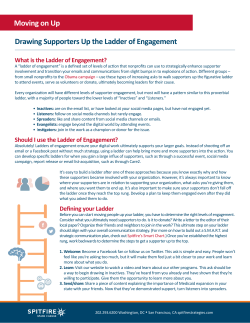 Drawing Supporters Up the Ladder of Engagement