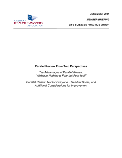 Parallel Review From Two Perspectives