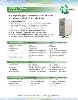 C30 MicroTurbine Natural Gas