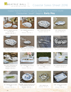 Coastal Sales Sheet 2016