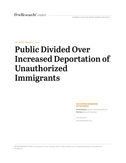 Public Divided Over Increased Deportation of Unauthorized