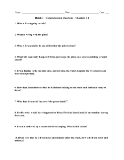 Hatchet &ndash; Comprehension Questions &ndash; Chapte
