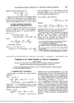 Expansion of an n-Point Function as a Sum of Commutators*