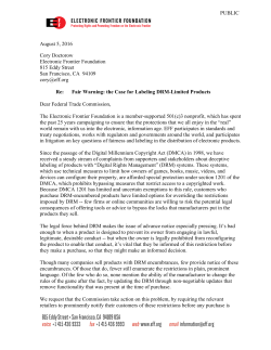 separate letter - Electronic Frontier Foundation