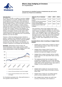 Share class hedging at Invesco An explanation