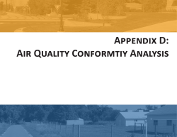 Appendix D: Air Quality Conformtiy Analysis