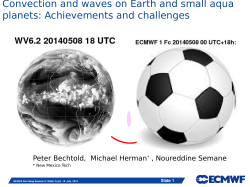 Convection and waves on Earth and small aqua planets