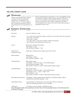 fbla-pbl format guide