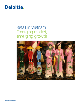 Retail in Vietnam Emerging market, emerging growth