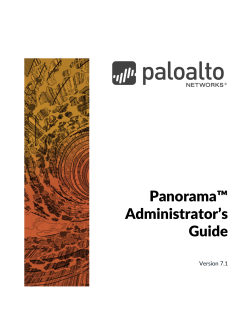Panorama Administrator`s Guide Version 7.1