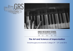 The Art and Science of Improvisation