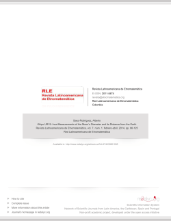 Inca Measurements of the Moon`s Diameter and its