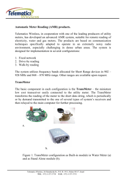 Automatic Meter Reading Products