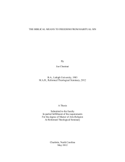 The Bbilical Path to Freedom from Habitual Sin