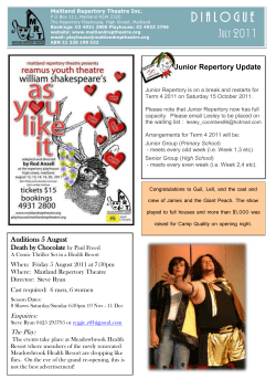 dialogue - Maitland Repertory Theatre