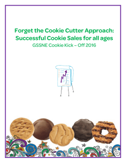 Forget the Cookie Cutter Approach
