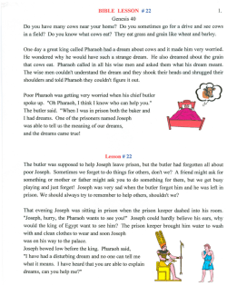 BmLE LESSON # 22 - Sunday School Resources