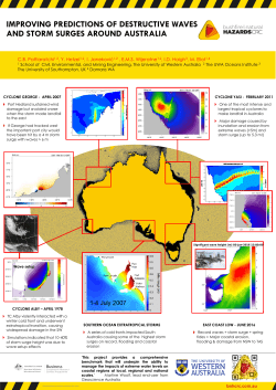 Improving predictions of destructive waves and storm surges around