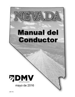 Nevada Driver Handbook - Spanish