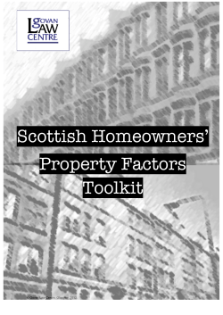 Scottish Homeowners` Property Factors Toolkit
