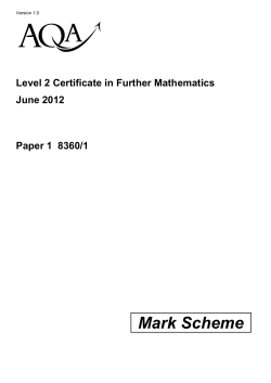 Mark Scheme - Life Learning Cloud