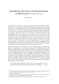 Assimilation discourses and the production of - ANU Press