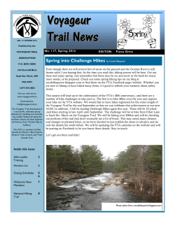Spring - Voyageur Trail Association