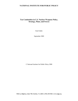 emphasized - National Institute for Public Policy