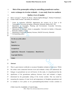 For Peer Review Only - Archipel