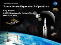 Exploration Systems Development