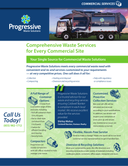 Commercial Services - Progressive Waste Solutions