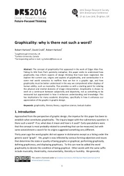Graphicality: why is there not such a word?