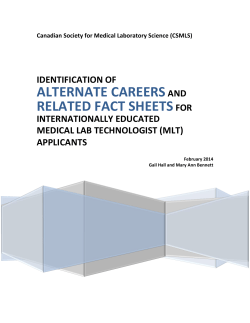 alternate careersand related fact sheetsfor