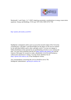 Applying uncertainty considerations to energy conservation equations