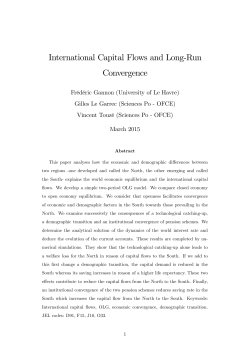 International Capital Flows and Long-Run