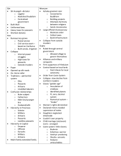 Qin &bull; Shi Huangdi &ndash;dictator o Legalist o Abolished feudalism o