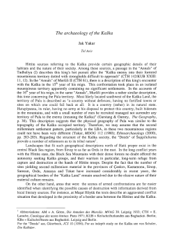 The archaeology of the Kaska