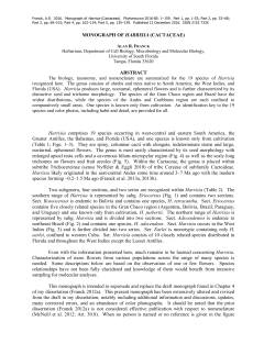 MONOGRAPH OF HARRISIA (CACTACEAE