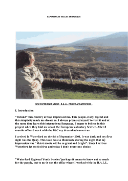I. Introduction "Ireland" this country always impressed me. This