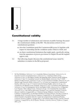 Chapter 3: Constitutional validity