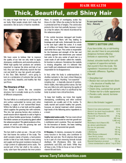 Thick, Beautiful, and Shiny Hair